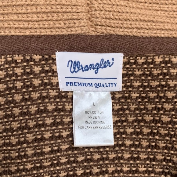 Vintage Wrangler Brown Cardigan - Picture 2 of 3